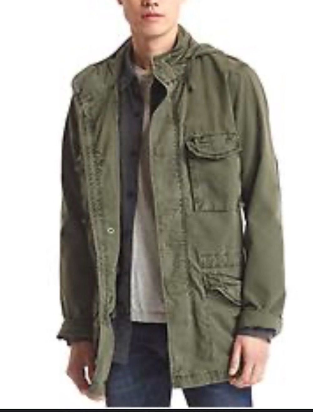 Gap cotton canvas fatigue jacket